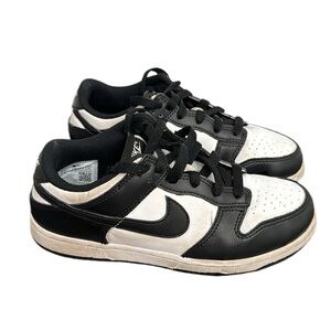 Nike Dunk Low Panda Black White Shoe kids 3y